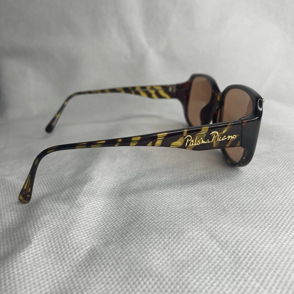 VTG Paloma Picasso Sunglasses Brown Tortoise 3735 10-56-13 130 Made In Germany